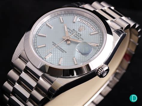 rolex day date 40 platinum replica|rolex day date 40 review.